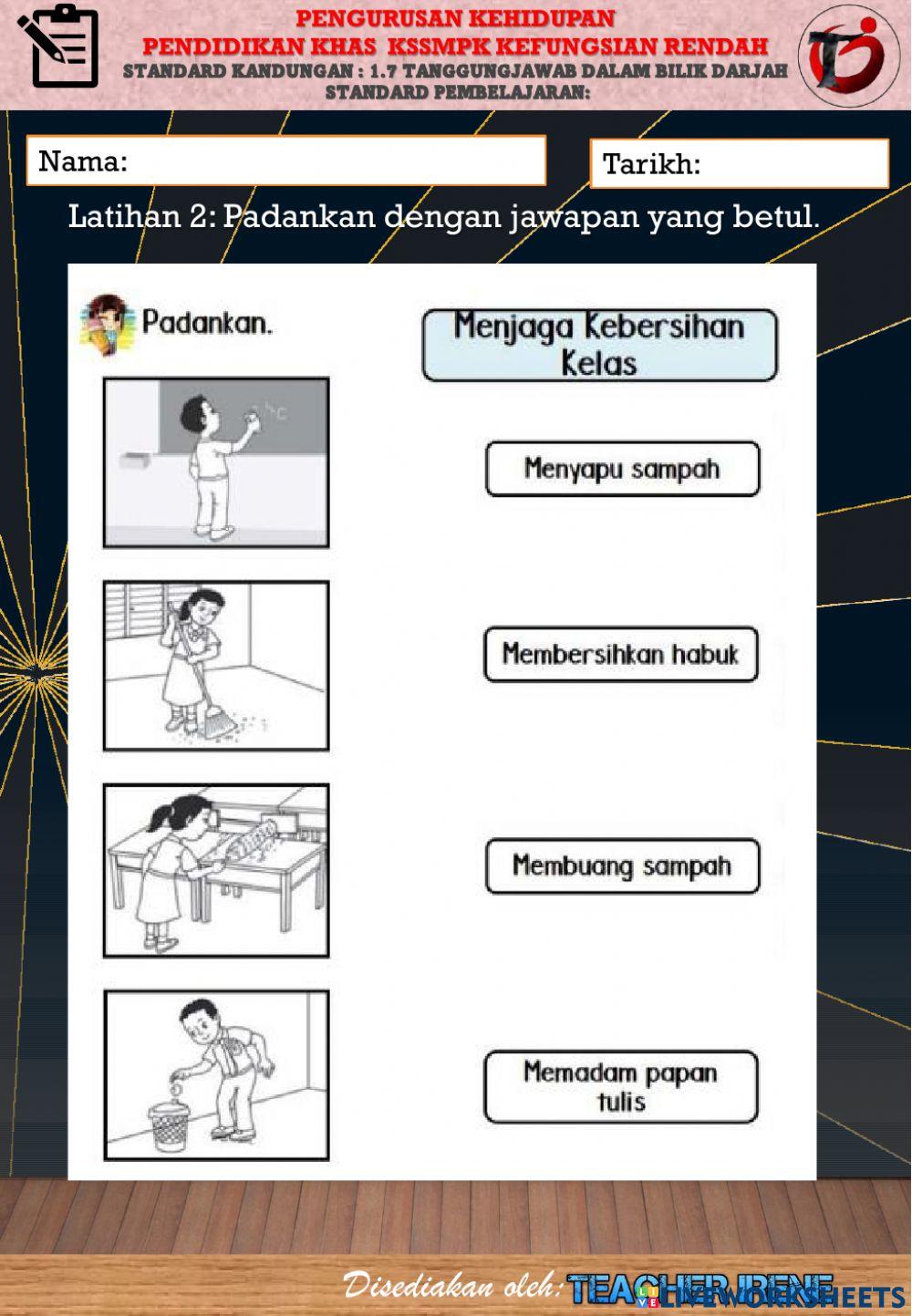 Kebersihan Bilik Darjah