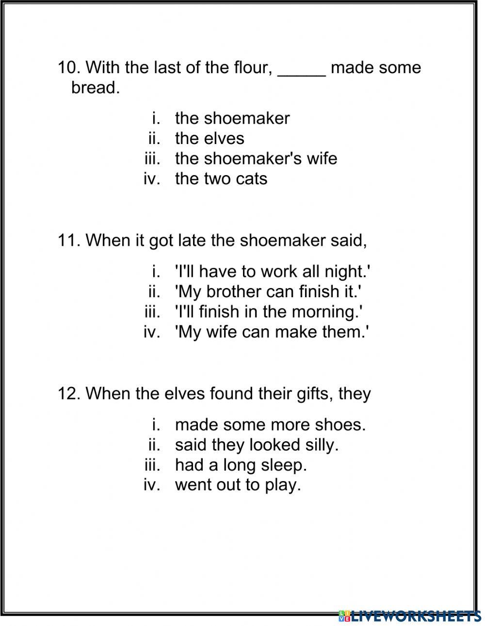 Elves and the shoemaker-comp
