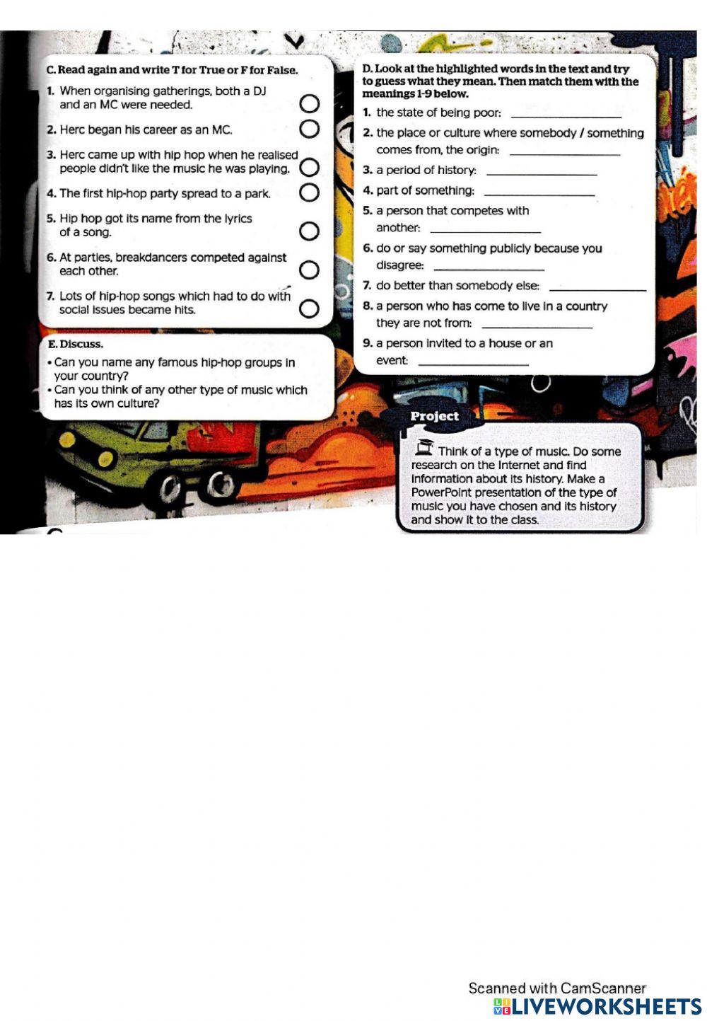 Full Blast Unit 4 (page 58-59: READING 2)