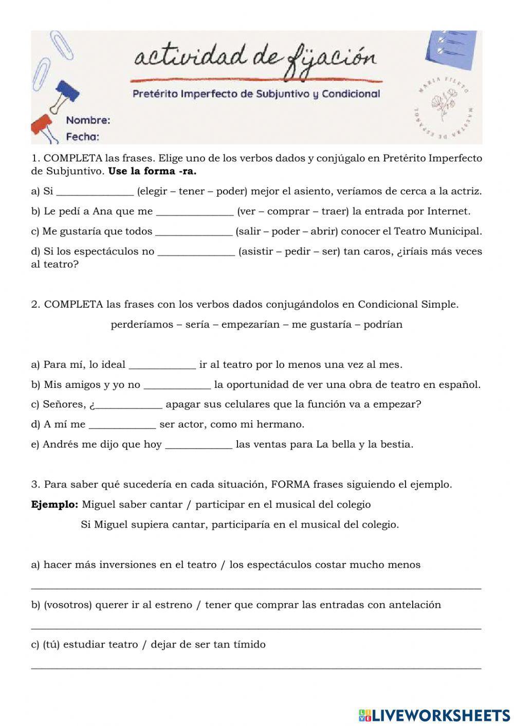 Actividad de Fijación