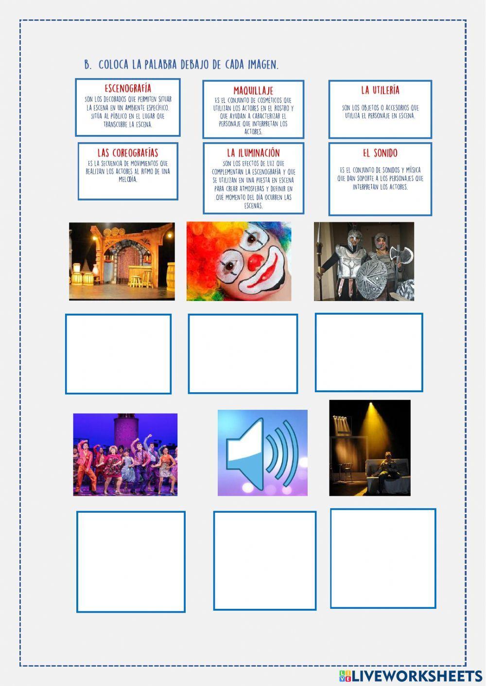 Términos y elementos del teatro