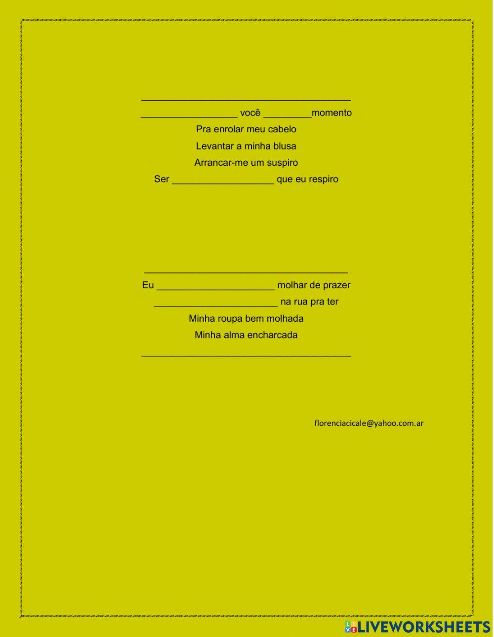 Se chovesse você  (Eliane Printes e Chico César)