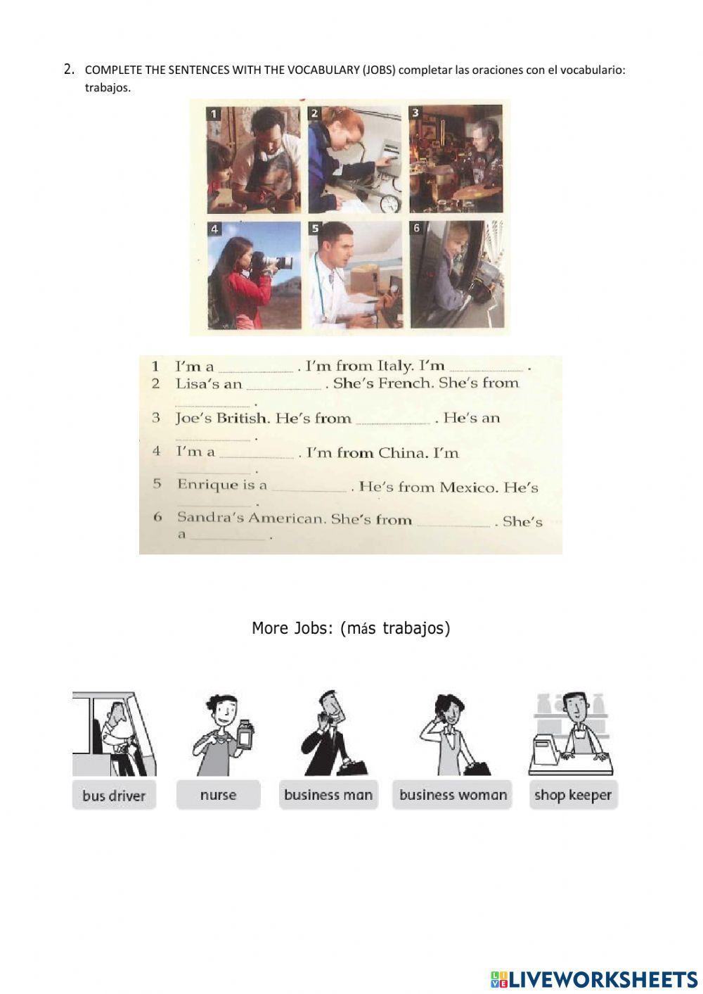 Actividad N°3 3° Año EPJA 727 Inglés