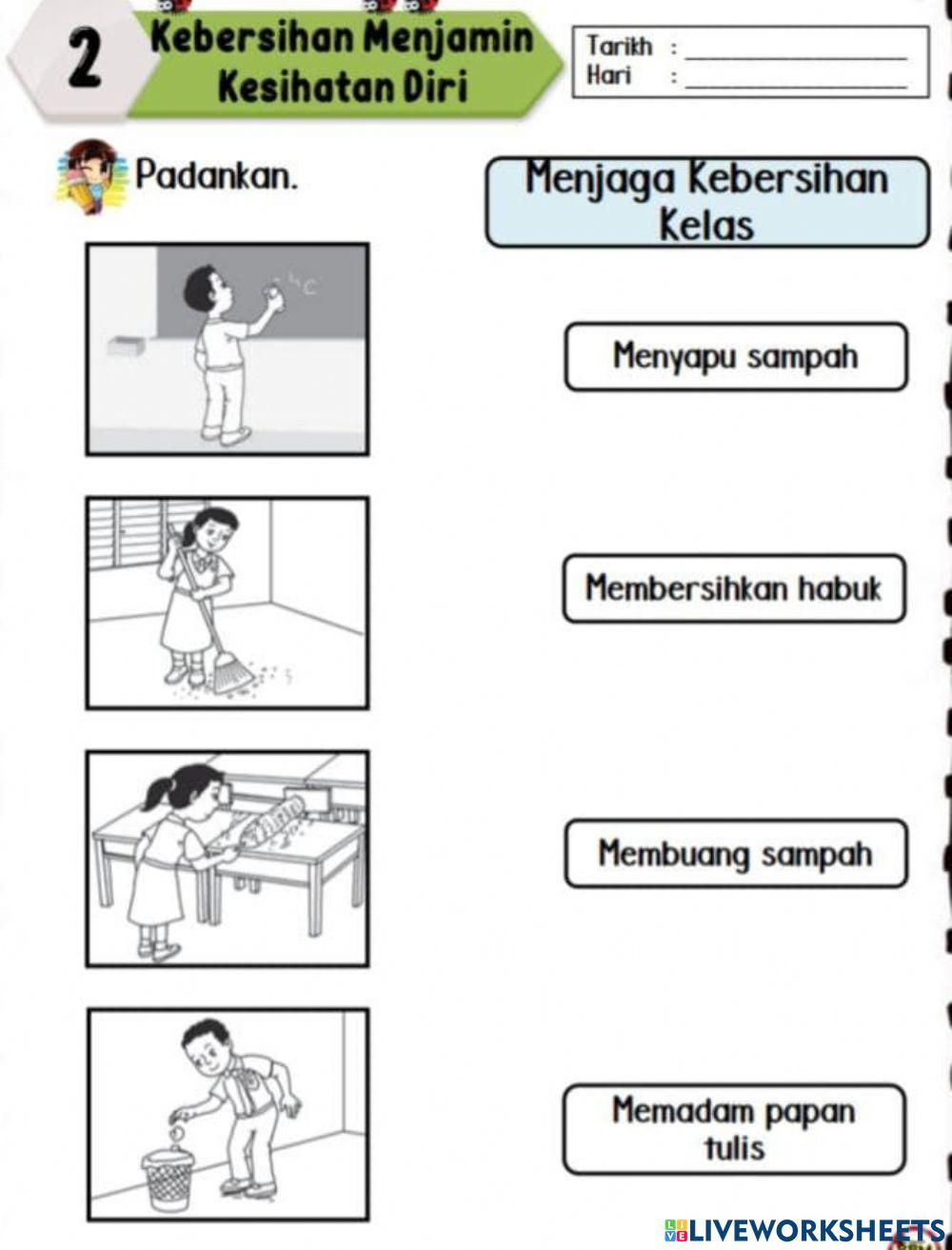 Kebersihan bilik darjah
