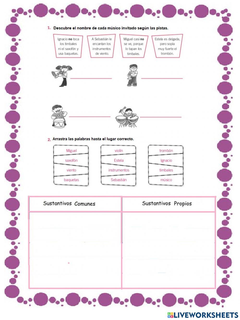 Sustantivos propios y comunes