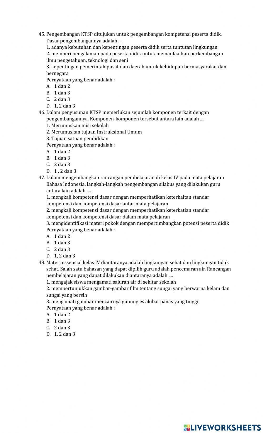 Pos tes pembelajaran ipa sd