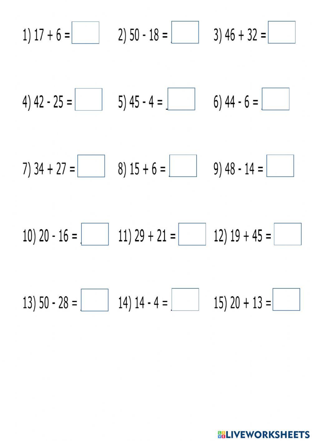 二年级整数加减2