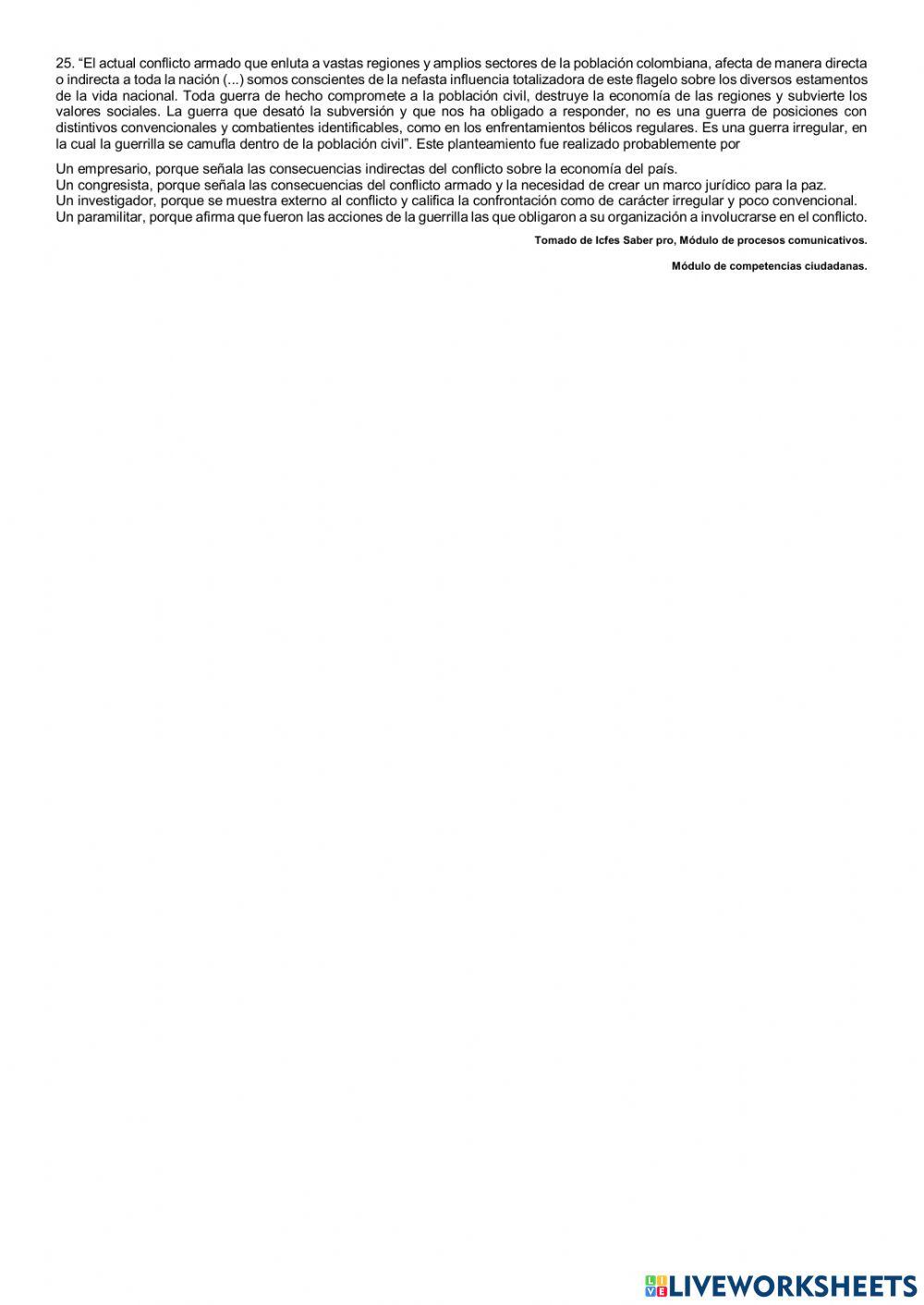 Colombia en el siglo XX