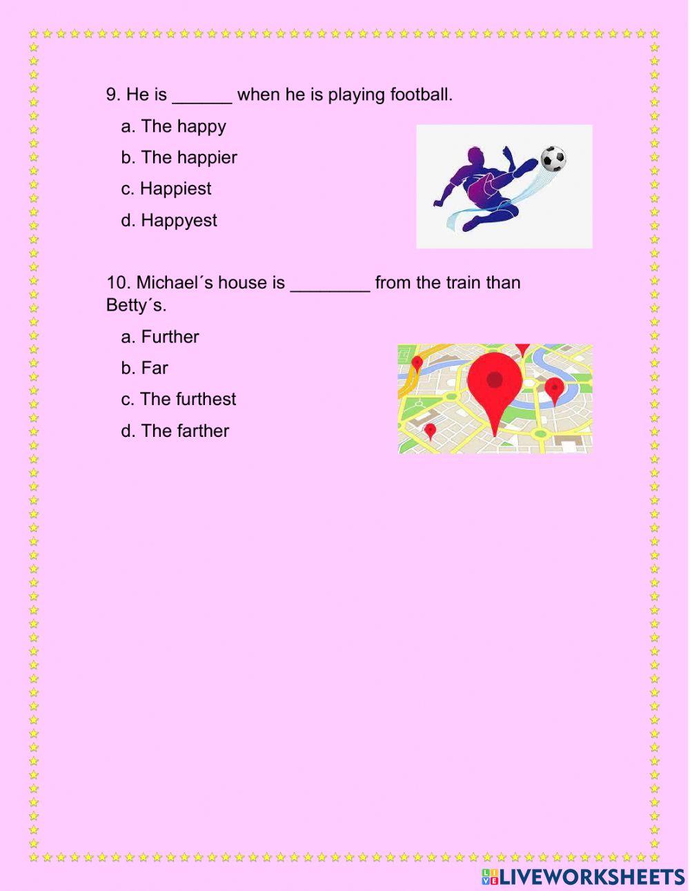 Superlative and comparative