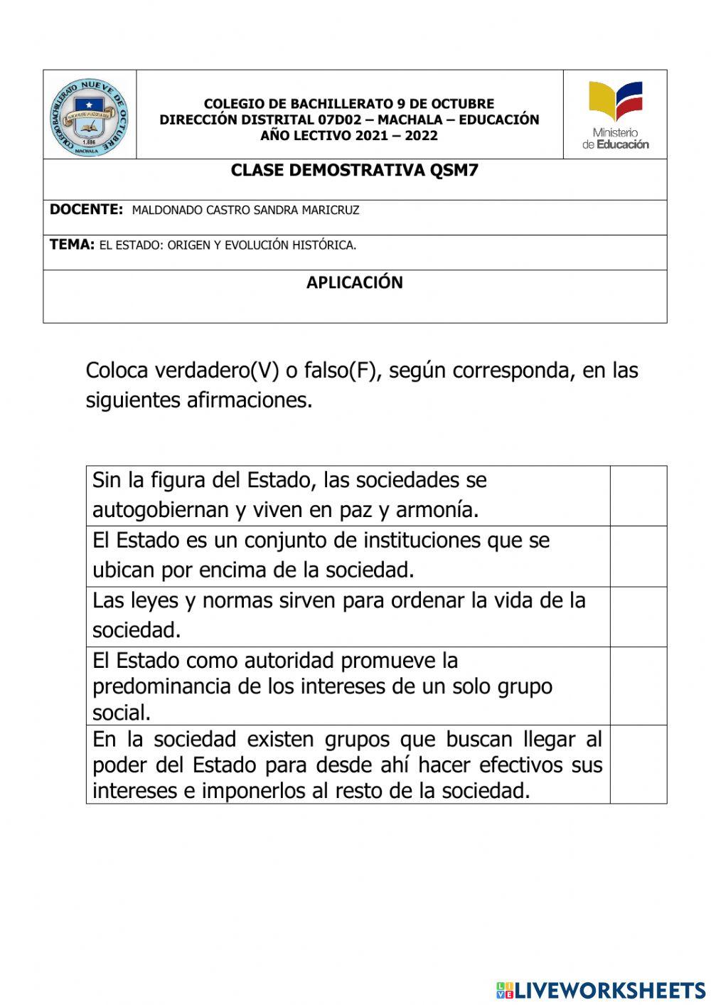 El Estado y su Organización.