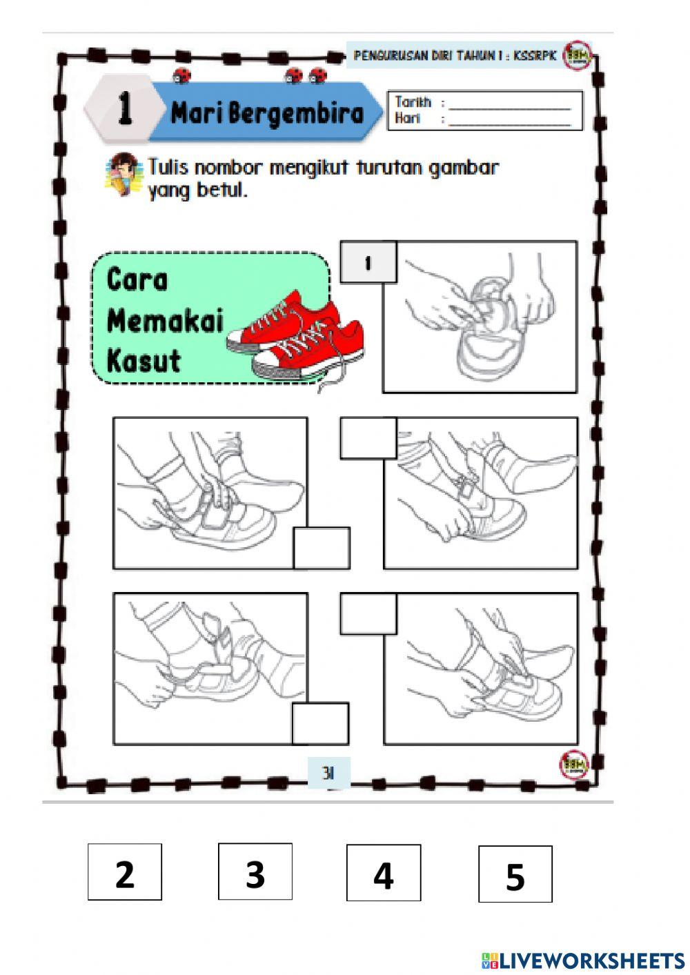 Cara memakai kasut