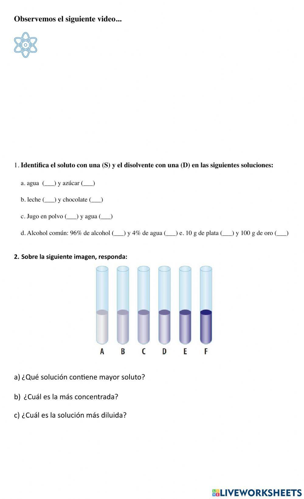 Soluciones químicas