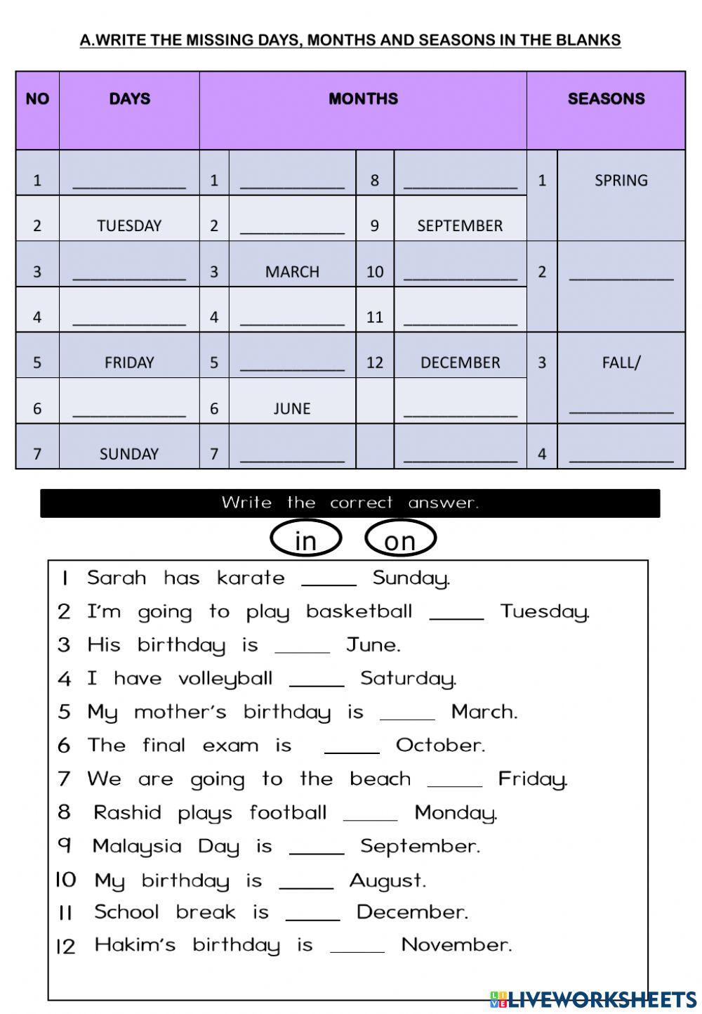 Year 3 grammar and vocabs worksheets