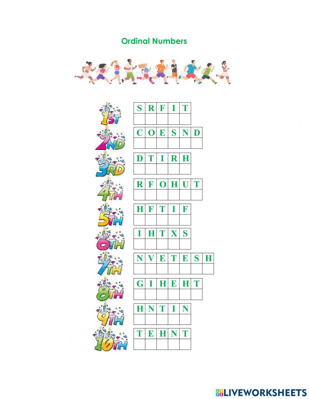 1609308 Ordinal numbers Patricia Romero