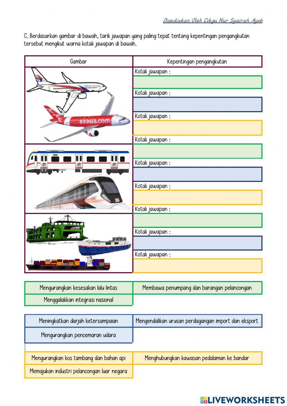 Bab 5 : Pengangkutan di Malaysia
