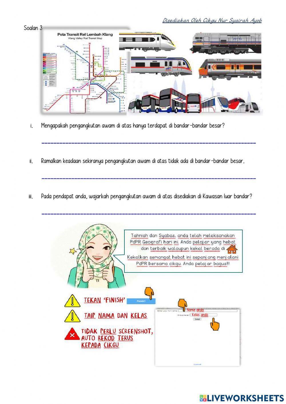 Bab 5 : Pengangkutan di Malaysia