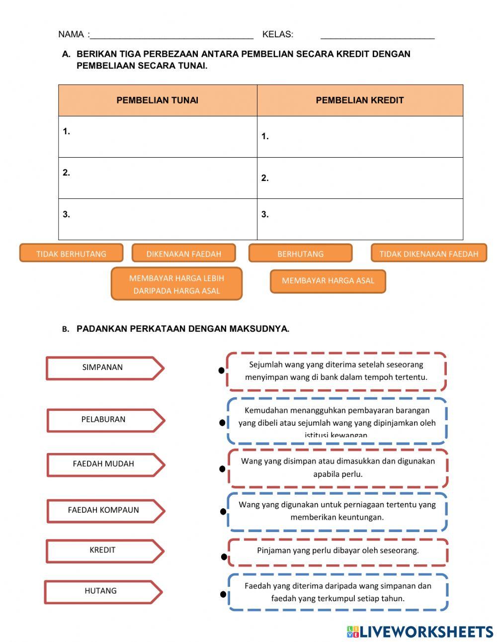 Celik kewangan tahun 5