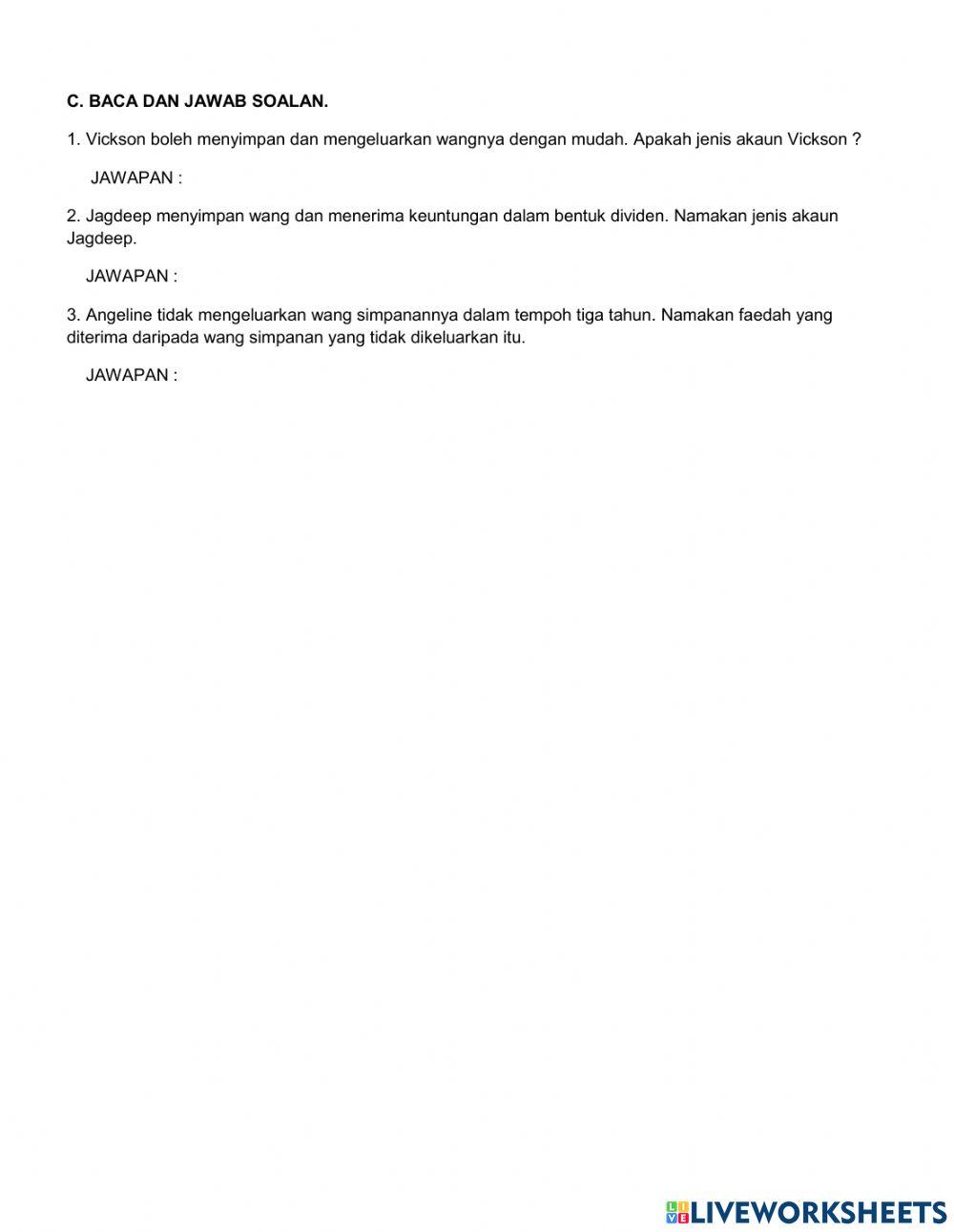 Celik kewangan tahun 5