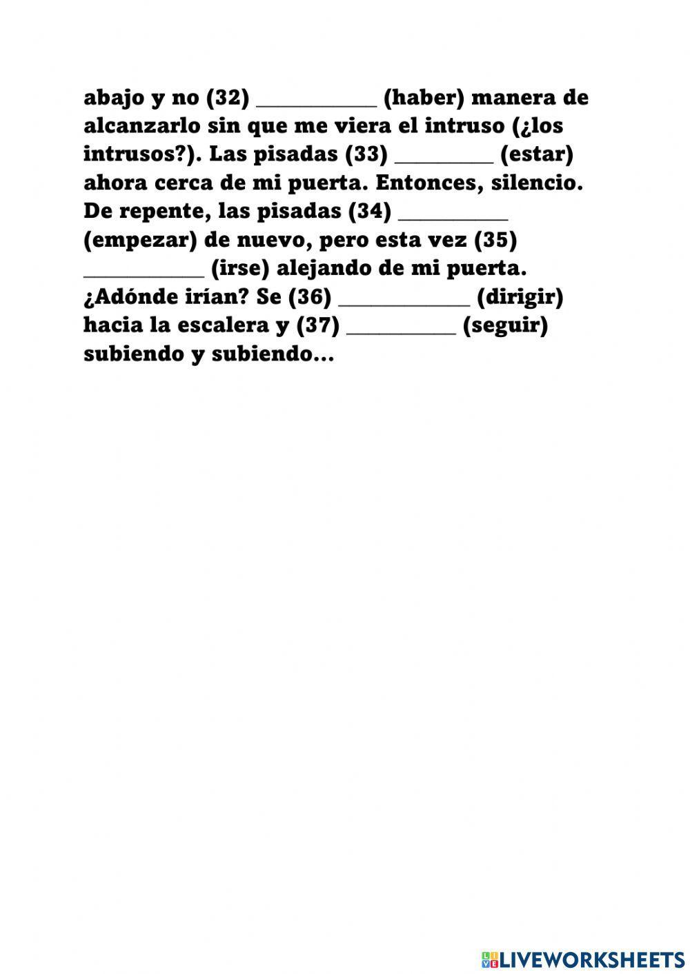 Verbos y sus conjugaciones