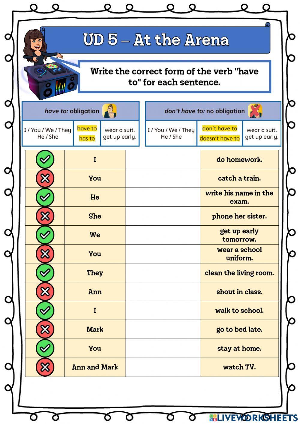 5º UD 5 - At the Arena Ficha 10