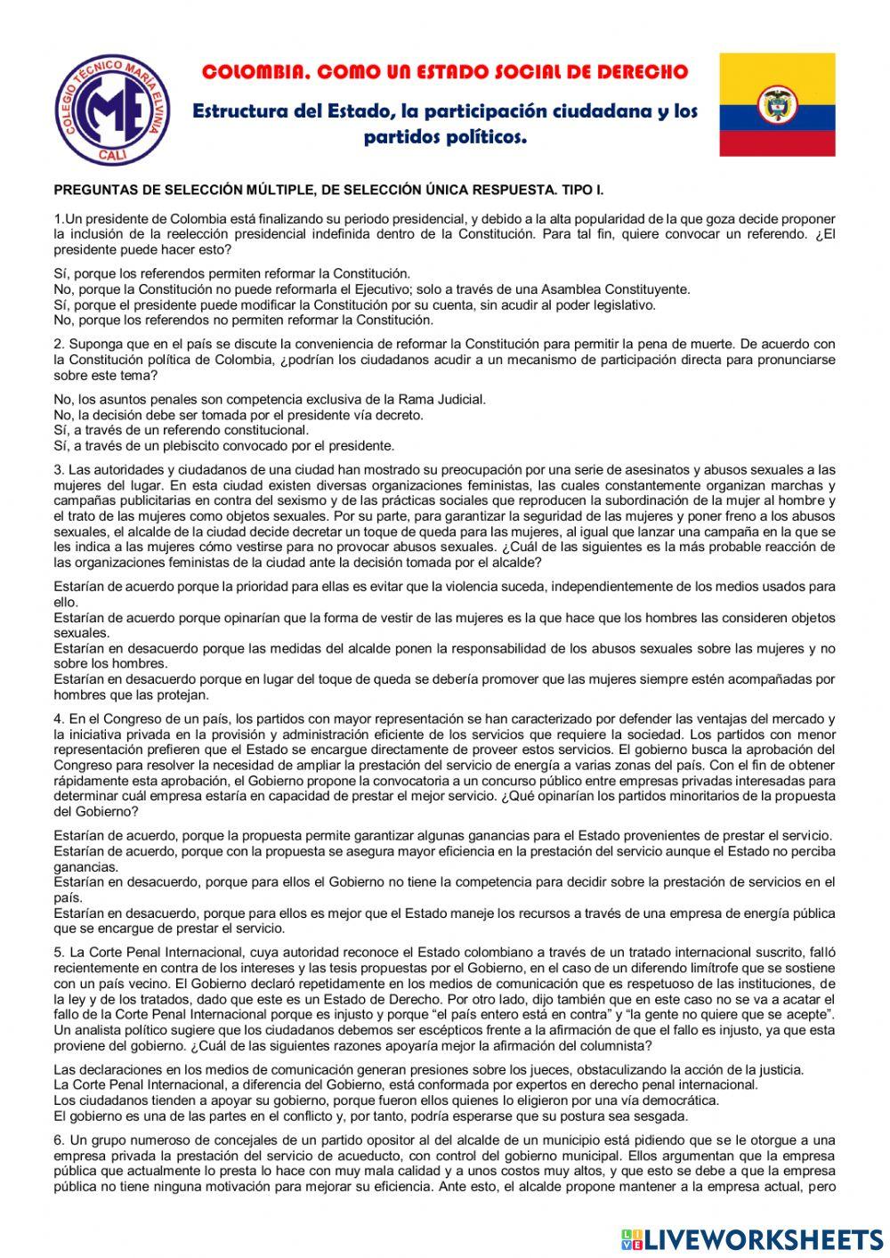 Estructura del Estado colombiano