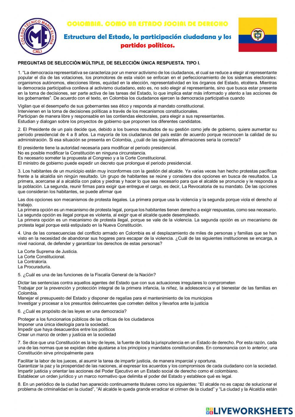 Estructura del Estado colombiano