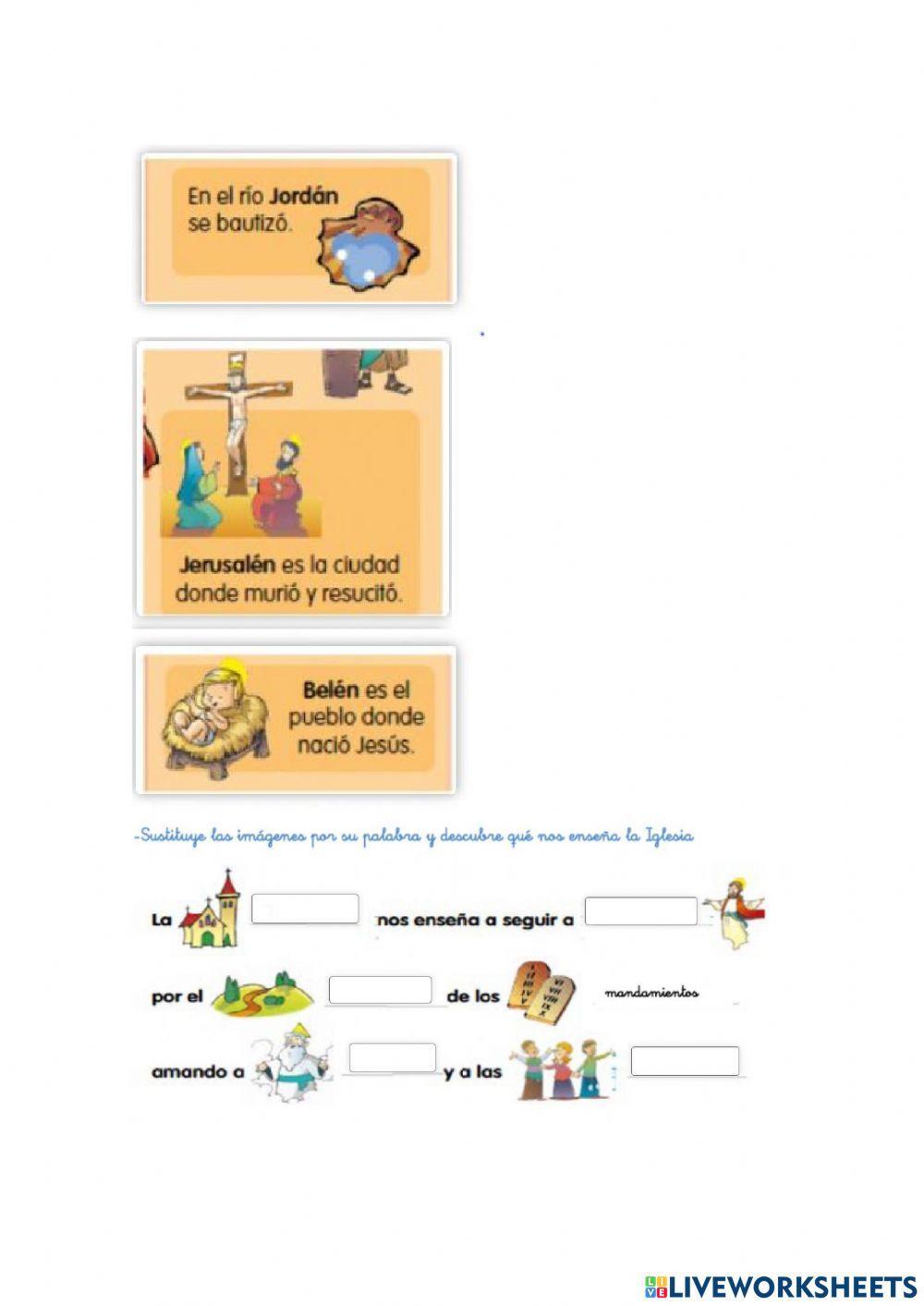 Repaso religión 1º de Primaria