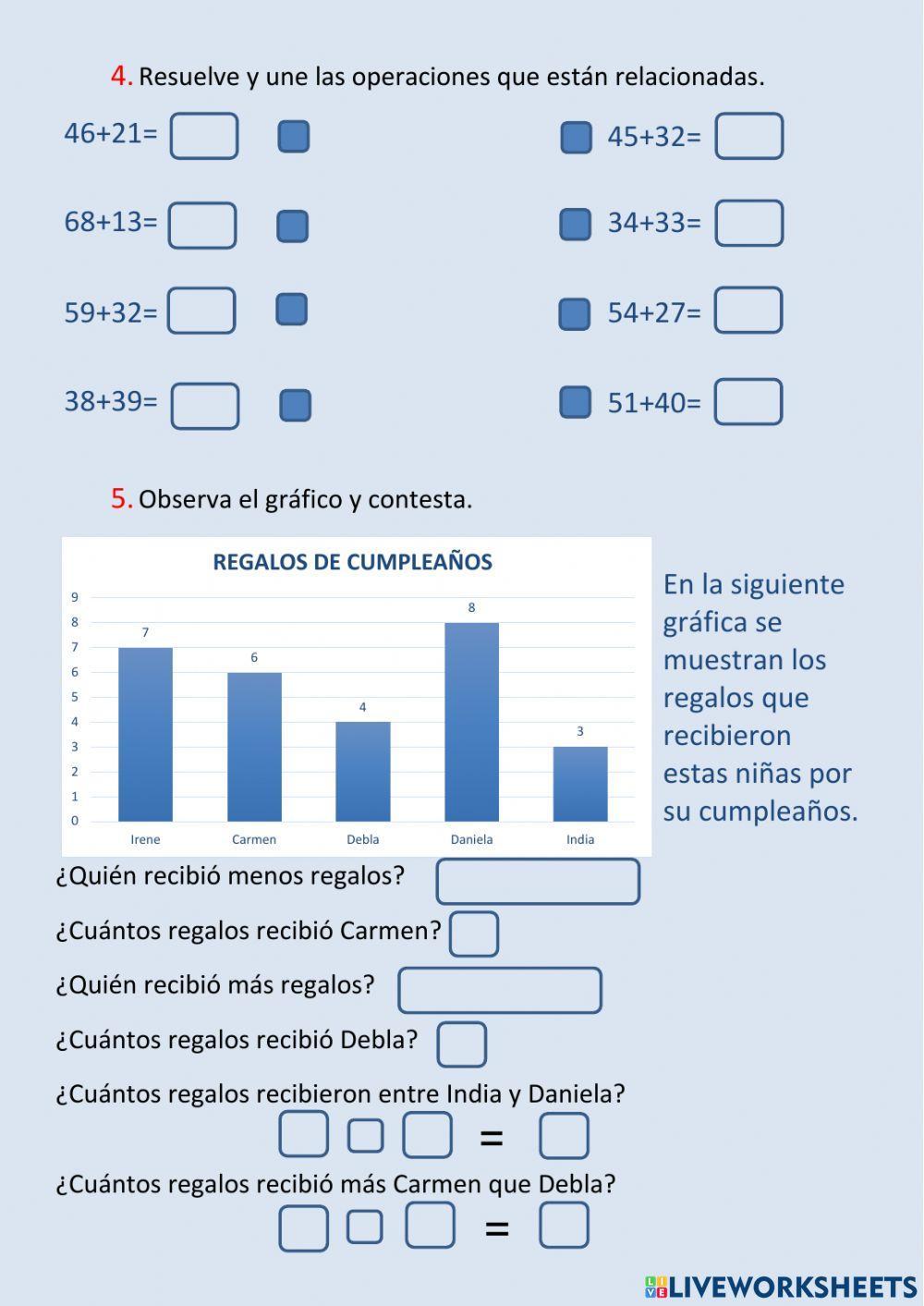 Repaso de matemáticas 1º