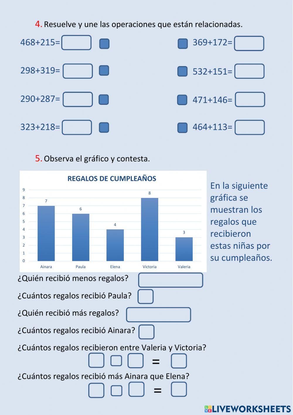 Repaso de matemáticas 2º