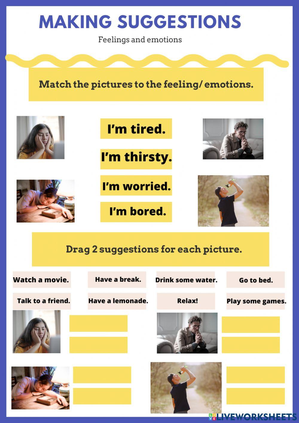 Imperative - feelings and emotions