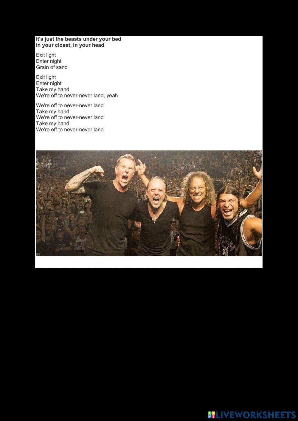 Enter Sandman Metallica