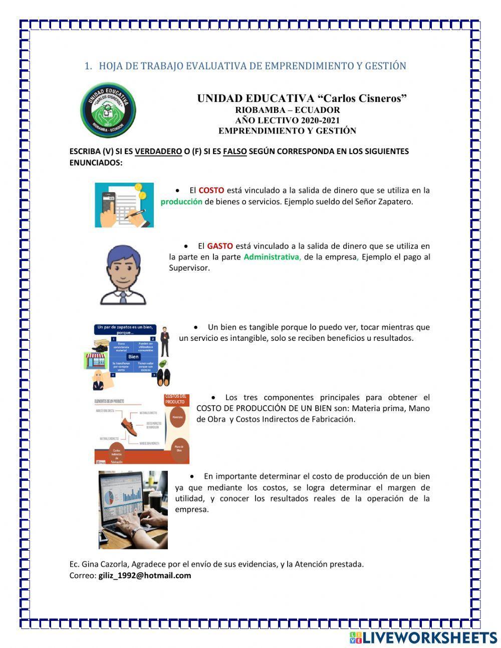 Emprendimiento y gestión