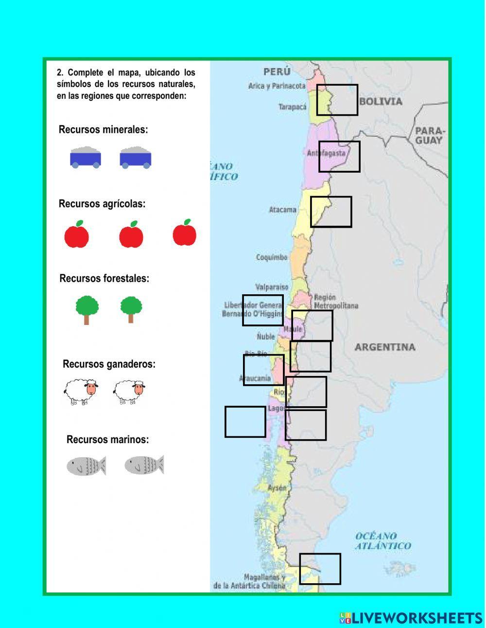 Ficha Recursos Naturales Chile