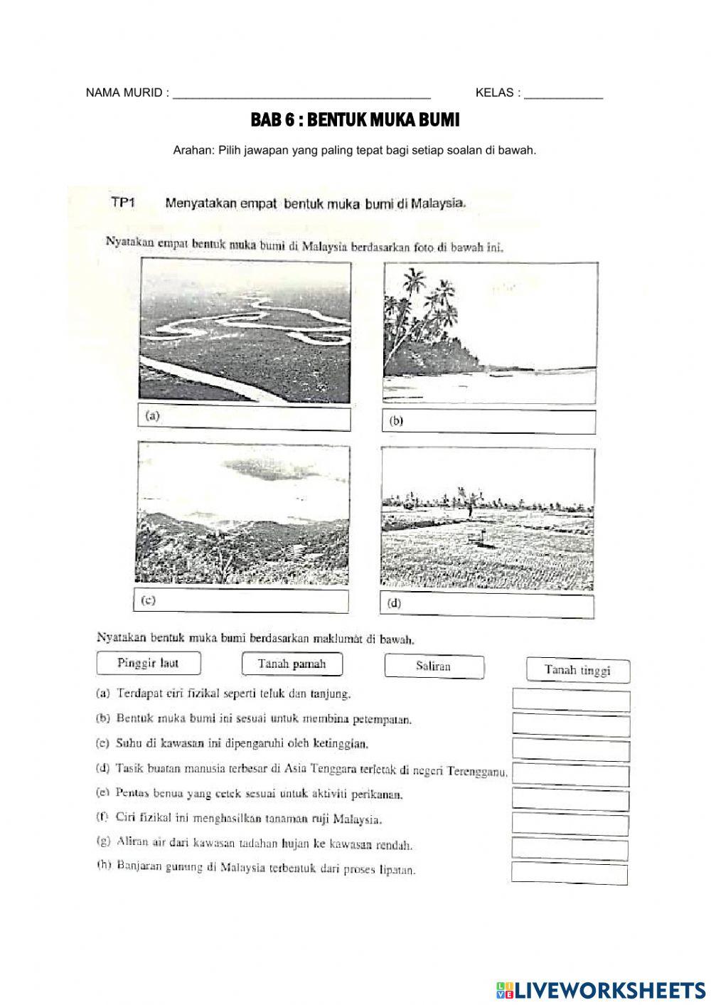 Bab 6 : Bentuk Muka Bumi