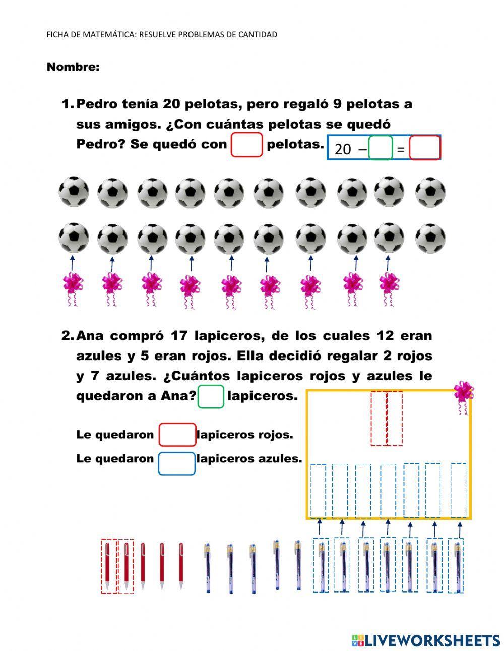 Resolvemos problemas de cantidad