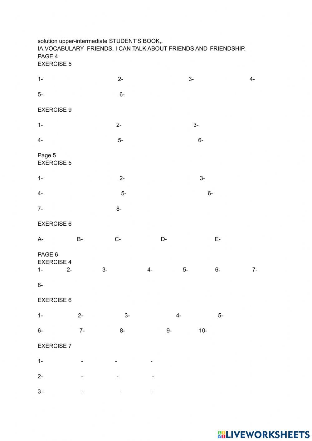 Solutions upper intermediate. Life events 4 5 6