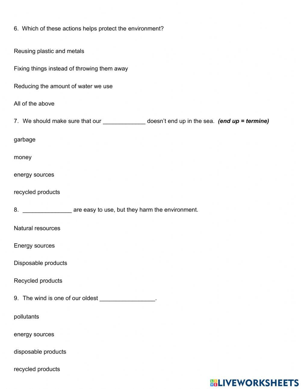 Assessment instrument