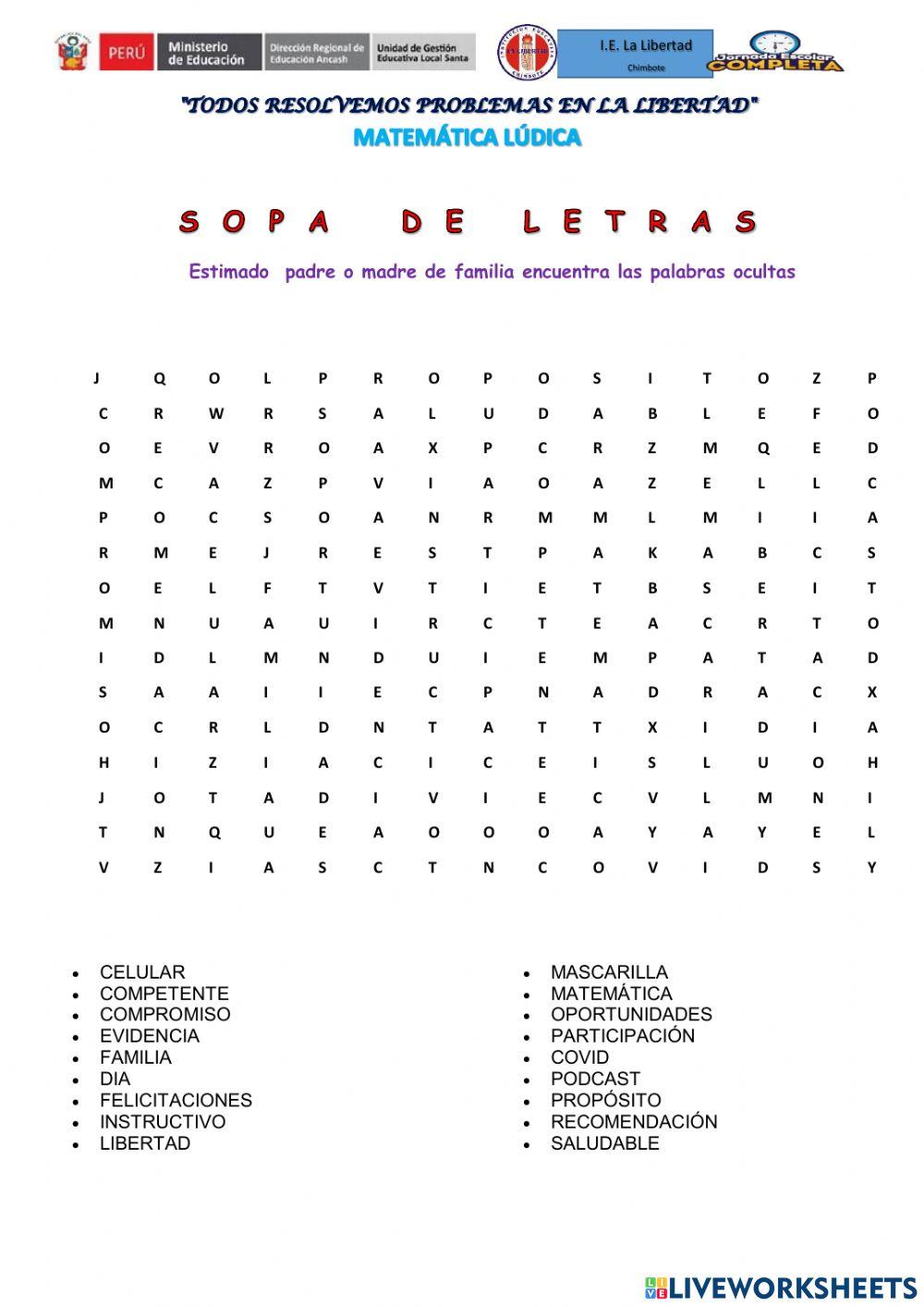 Actividades lúdicas para padres de familia