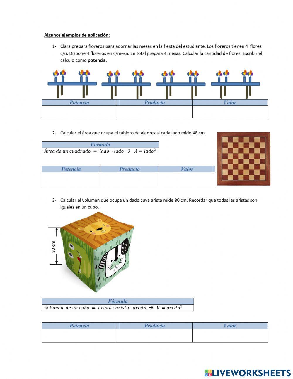 Potencias con Naturales