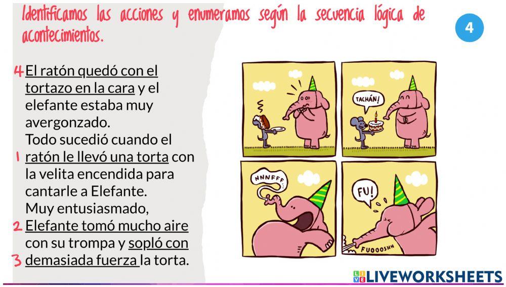 Reconstruimos secuencias de historias.