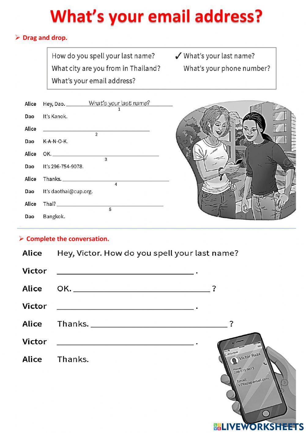 Wha's your email address