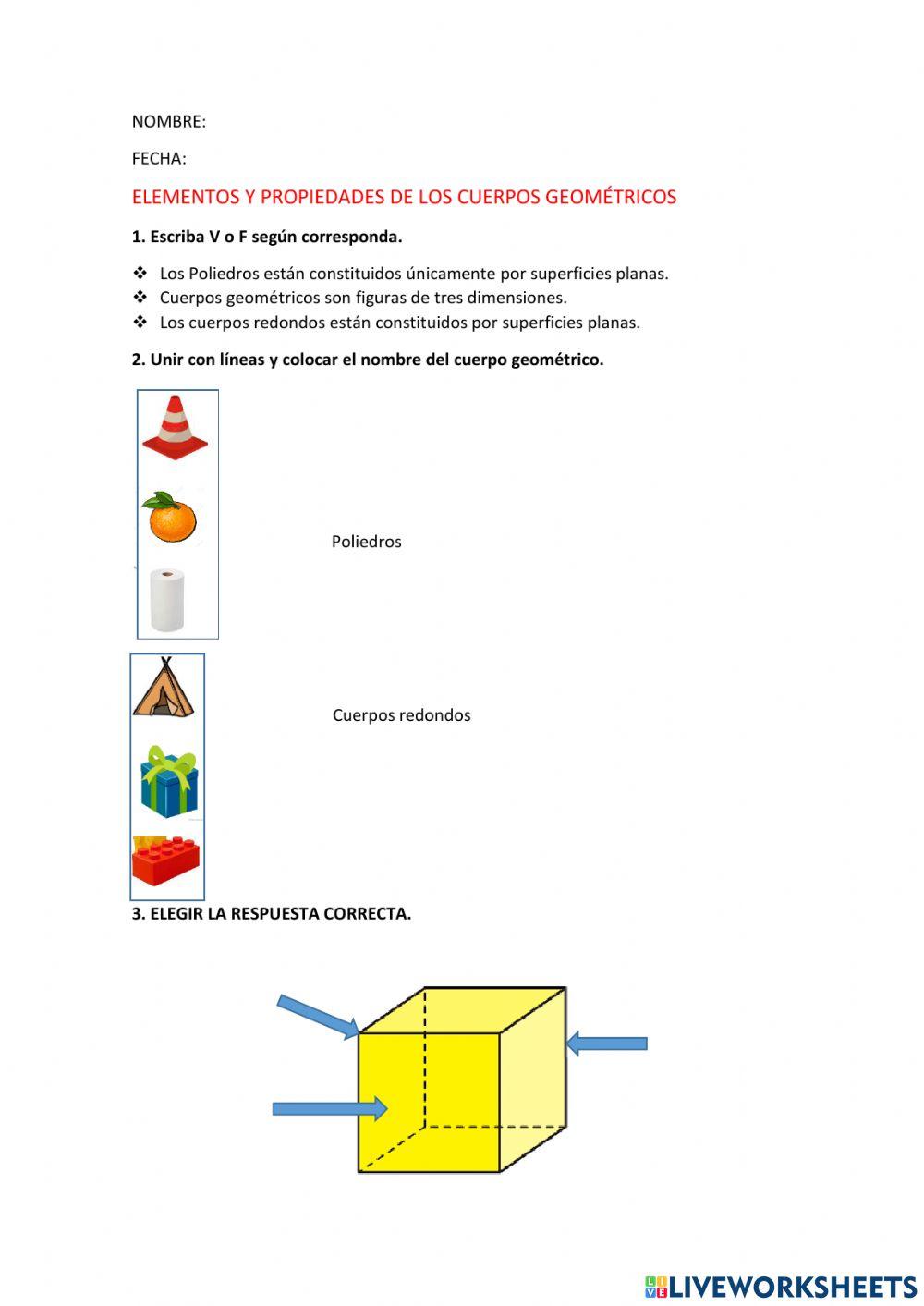 Propiedades y elementos de los cuerpos geométricos