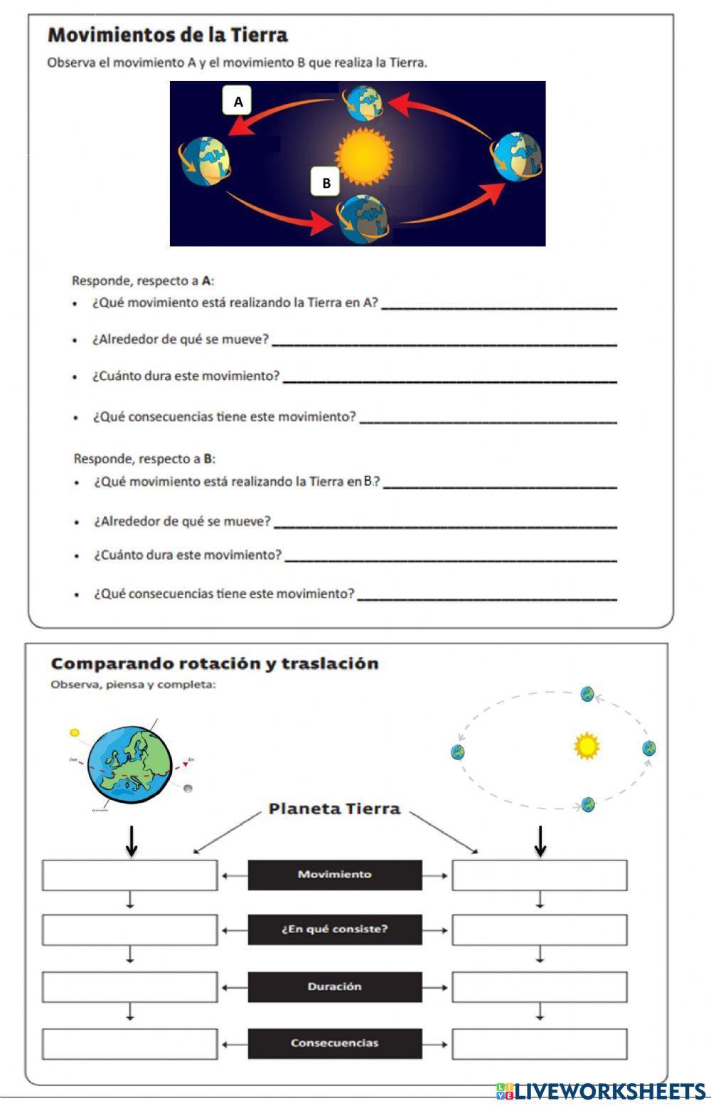Movimientos de la tierra Movimientos de la tierra