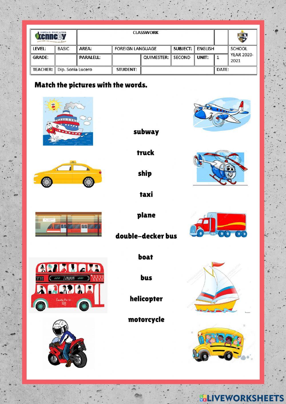 Means of transportation