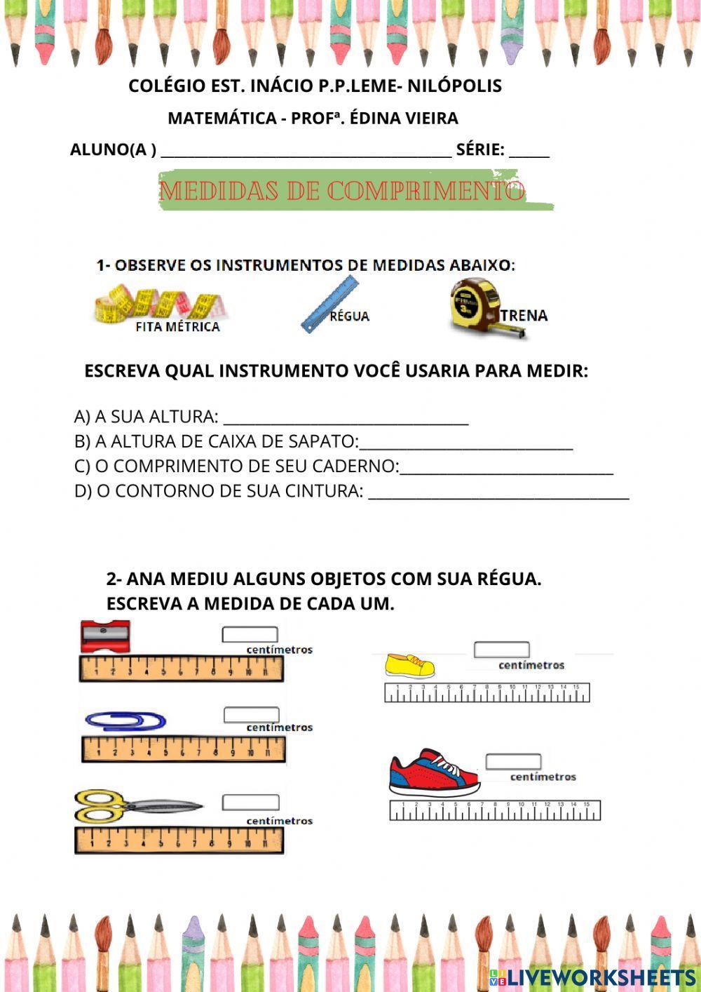 Medidas de comprimento
