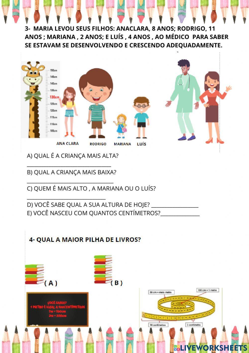 Medidas de comprimento