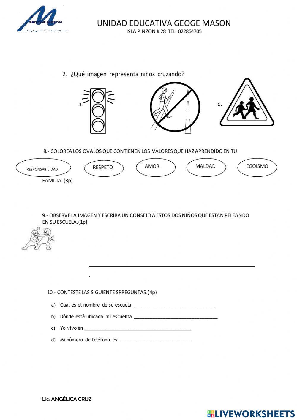 Prueba del cuarto parcial