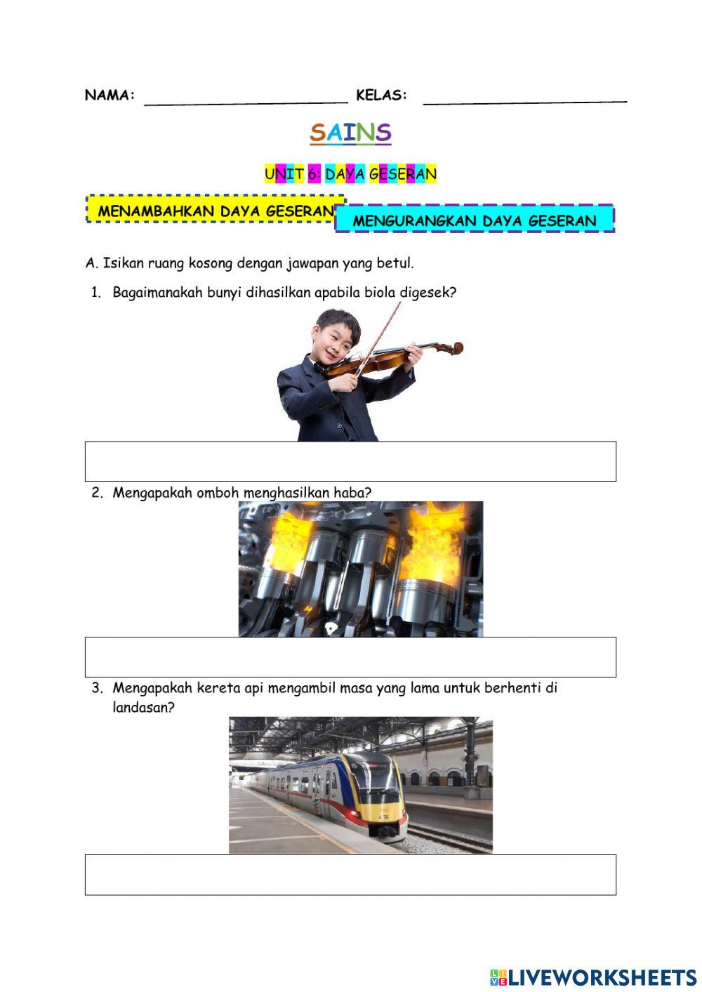 Sains tahun 6 unit 6: daya