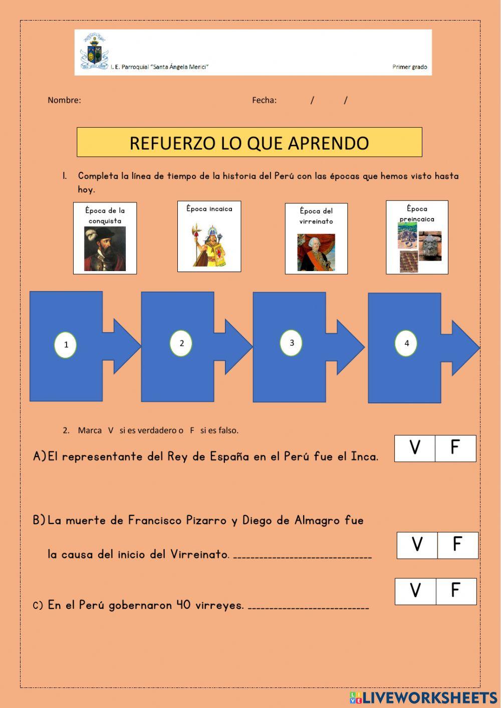 Época del virreinato del Peru