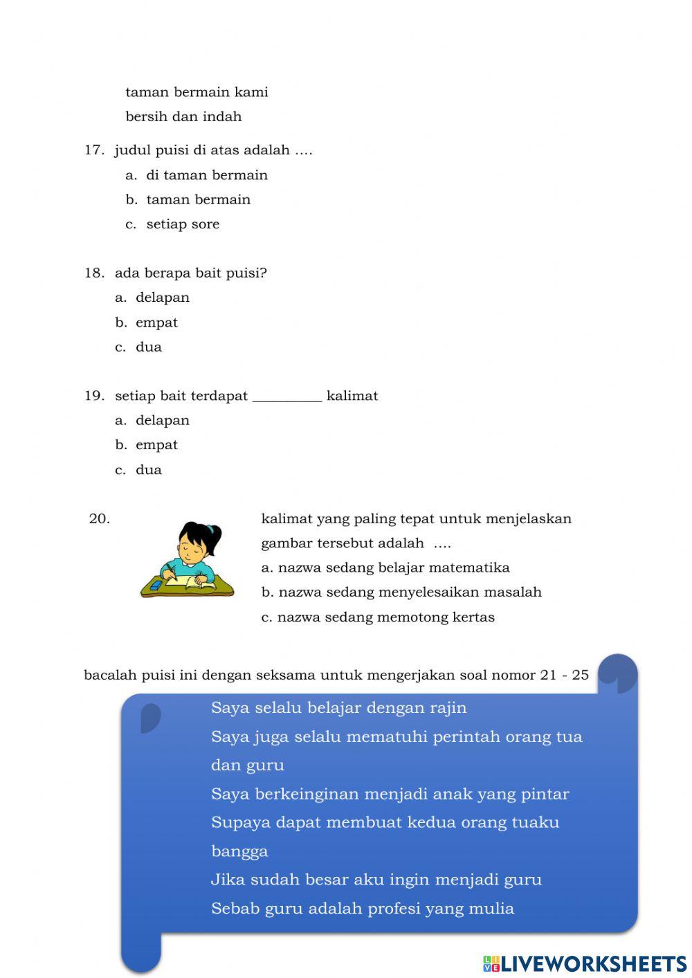 PAT Bahasa Indonesia Kelompok 1